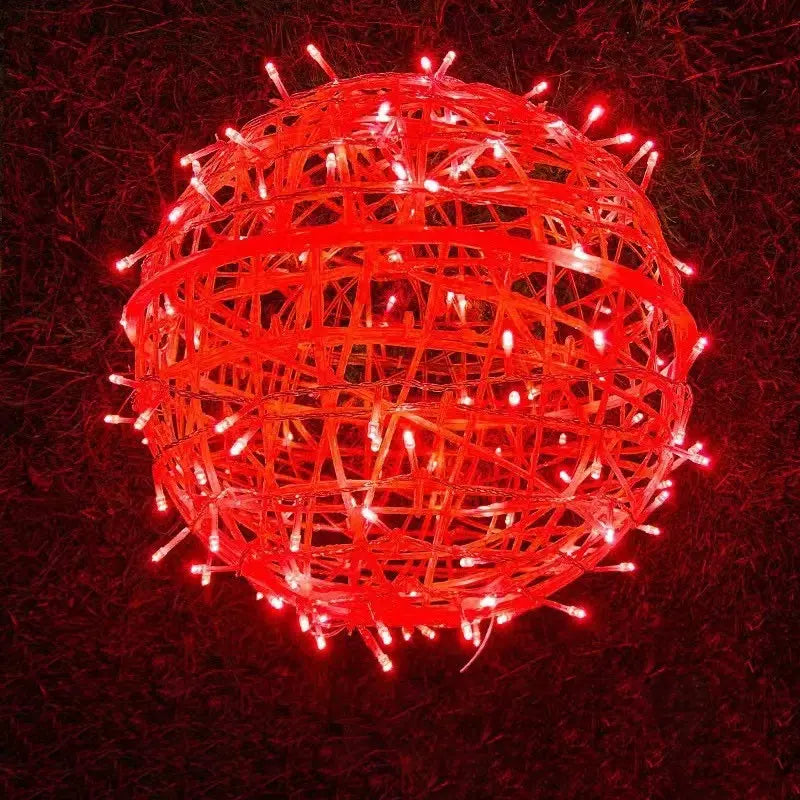 Modern Art Deco Waterproof Pvc Hanging Ball Decoration LED Outdoor Pendant Light Outdoor Light for Garden Lumendat