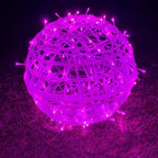 Modern Art Deco Waterproof Pvc Hanging Ball Decoration LED Outdoor Pendant Light Outdoor Light for Garden Lumendat