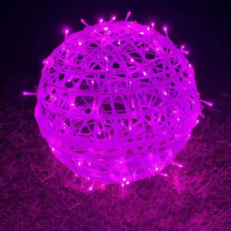 Modern Art Deco Waterproof Pvc Hanging Ball Decoration LED Outdoor Pendant Light Outdoor Light for Garden Lumendat