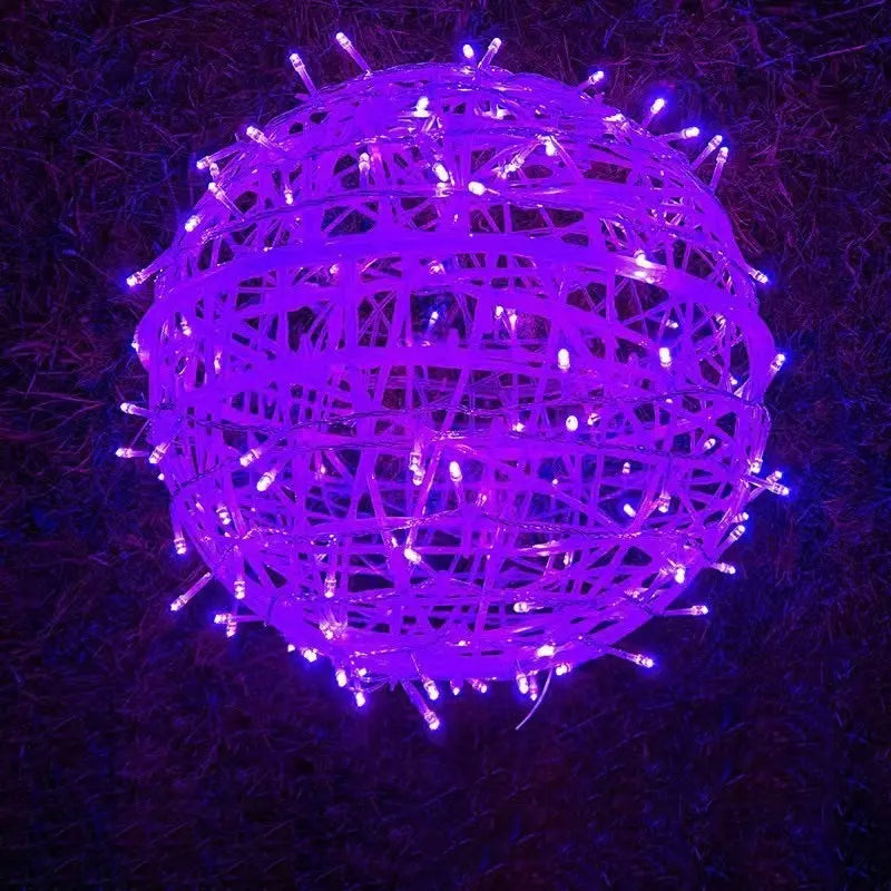 Modern Art Deco Waterproof Pvc Hanging Ball Decoration LED Outdoor Pendant Light Outdoor Light for Garden Lumendat