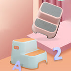 Lumendat Contemporary Creative Kids TPE PP Rectangular Letter Portable Footstool 2-Tier For Bathroom Lumendat