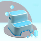 Lumendat Contemporary Creative Kids TPE PP Rectangular Letter Portable Footstool 2-Tier For Bathroom Lumendat
