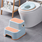 Lumendat Contemporary Creative Kids TPE PP Rectangular Letter Portable Footstool 2-Tier For Bathroom Lumendat