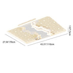 Contemporary Nordic Iron Acrylic Starry Sky Ocean Round Square Rectangular LED Flush Mount Ceiling Light For Bedroom