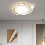 Contemporary Nordic Iron Acrylic Star Round Square Oval Moon Rectangular LED Flush Mount Ceiling Light For Living Room Lumendat