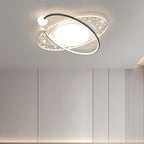 Contemporary Nordic Iron Acrylic Star Round Square Oval Moon Rectangular LED Flush Mount Ceiling Light For Living Room Lumendat