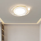 Contemporary Nordic Iron Acrylic Star Round Square Oval Moon Rectangular LED Flush Mount Ceiling Light For Living Room Lumendat