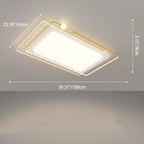 Contemporary Nordic Iron Acrylic Star Round Square Oval Moon Rectangular LED Flush Mount Ceiling Light For Living Room Lumendat