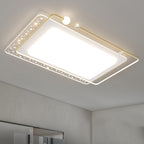 Contemporary Nordic Iron Acrylic Star Round Square Oval Moon Rectangular LED Flush Mount Ceiling Light For Living Room Lumendat