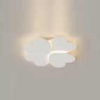 Modern Simplicity Love Heart Shape Acrylic Iron LED Flush Mount Ceiling Light For Bedroom