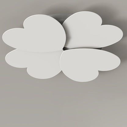 Modern Simplicity Love Heart Shape Acrylic Iron LED Flush Mount Ceiling Light For Bedroom