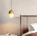 Modern Beige Nut 1-light Globe Pendant Light BulbSquare