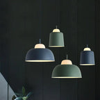 Nordic Creative Macaron Aluminum 1-light Dome Pendant Light Lumendat