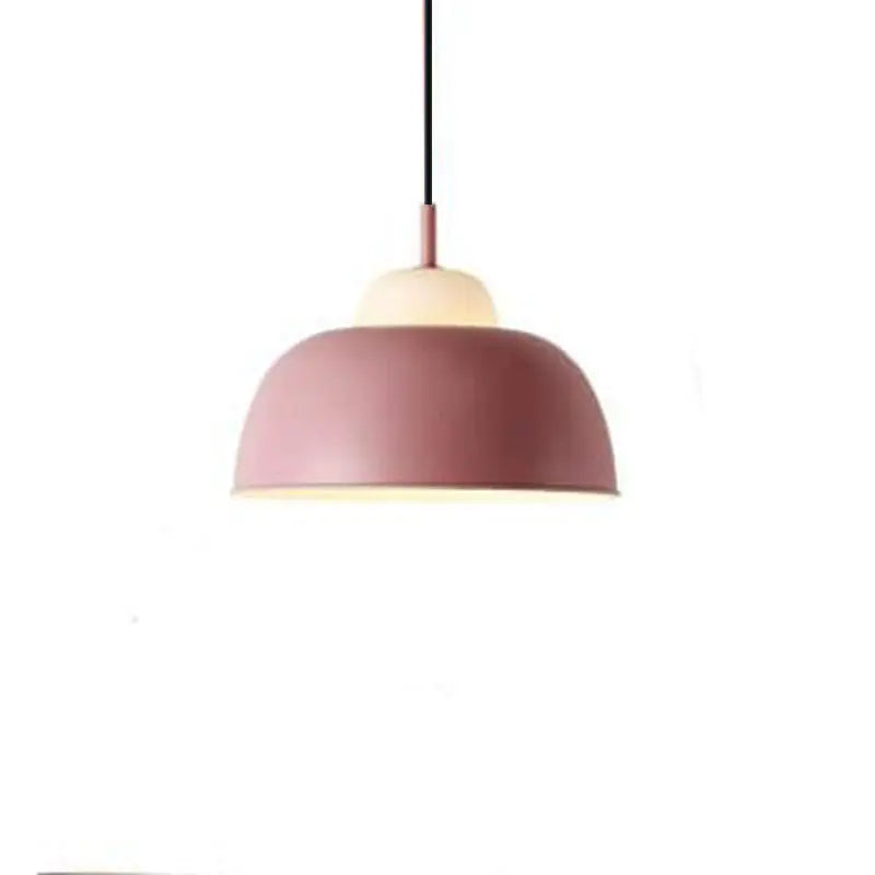 Nordic Creative Macaron Aluminum 1-light Dome Pendant Light Lumendat