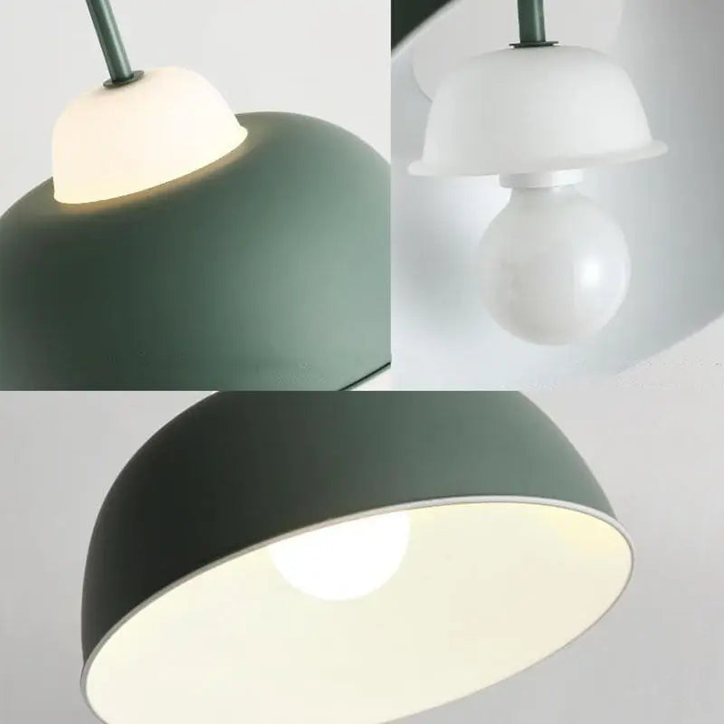 Nordic Creative Macaron Aluminum 1-light Dome Pendant Light Lumendat