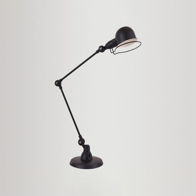 Vintage Industrial Iron Mechanical Long Arm 1-Light Table Lamp Lumendat