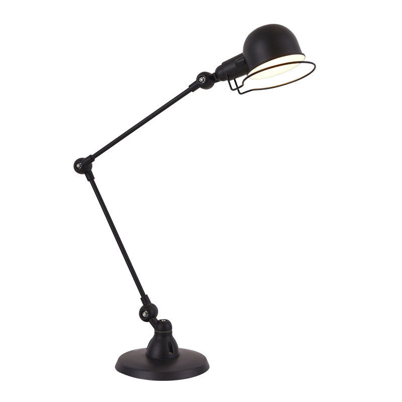 Vintage Industrial Iron Mechanical Long Arm 1-Light Table Lamp Lumendat