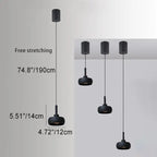 Nordic Minimalist Dome Aluminum LED Retractable Pendant Light Lumendat