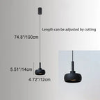 Nordic Minimalist Dome Aluminum LED Retractable Pendant Light Lumendat
