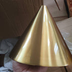 Modern Simple Iron Plated Brass Cone Round 1-Light Wall Sconce Lamp