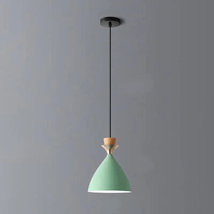 Nordic Macaron Candy Iron Cone 1/3 Light Chandelier