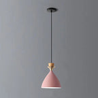 Nordic Macaron Candy Iron Cone 1/3 Light Chandelier BulbSquare