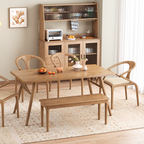 Contemporary Scandinavian North American Ash Wood Storage Cabinet - Rectangular With Hutch Ribbed Glass Storage Sideboard For Dining Room & Kitchen Lumendat