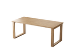 Contemporary Nordic North American Ash Wood Dining Table Set - Rectangular Dining Table Set With Cushioned Chairs For Dining Room & Kitchen Lumendat