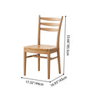 Contemporary Scandinavian North American Ash Wood Dining Table Set - Rectangular Dining Table Ladder Back Chairs For Dining Room & Kitchen Lumendat