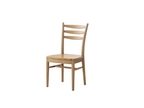 Contemporary Scandinavian North American Ash Wood Dining Table Set - Rectangular Dining Table Ladder Back Chairs For Dining Room & Kitchen Lumendat