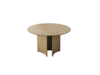 Traditional Chinese North American Ash Wood Dining Table Set - Round Dining Table Hollow Design Back Chairs For Dining Room & Kitchen Lumendat