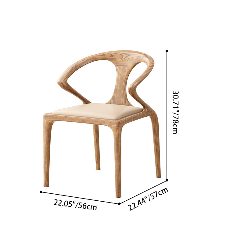 Contemporary Scandinavian North American Ash Wood Dining Table Set - Round Dining Table Curved Back Chairs For Dining Room Lumendat
