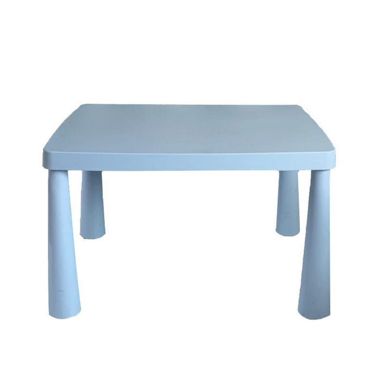 Lumendat Contemporary Nordic Rectangular PE Kids Desk & Chair Set For Home Office Lumendat