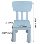 Lumendat Contemporary Nordic Rectangular PE Kids Desk & Chair Set For Home Office Lumendat