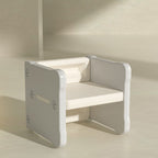 Lumendat Contemporary Nordic Rectangular Hollow PE Kids Desk & Chair Set For Home Office Lumendat