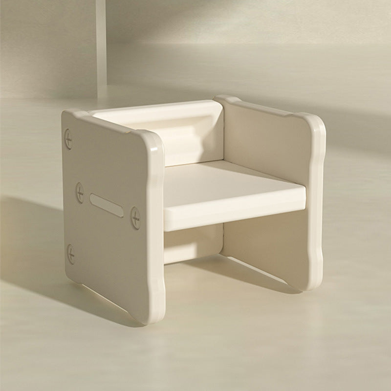 Lumendat Contemporary Nordic Rectangular Hollow PE Kids Desk & Chair Set For Home Office Lumendat