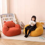 Lumendat Contemporary Creative Kids Bear-Shaped Corduroy EPP Accent Chair Backrest Armrest For Living Room Lumendat