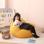 Lumendat Contemporary Creative Kids Bear-Shaped Corduroy EPP Accent Chair Backrest Armrest For Living Room Lumendat