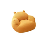 Lumendat Contemporary Creative Kids Bear-Shaped Corduroy EPP Accent Chair Backrest Armrest For Living Room Lumendat