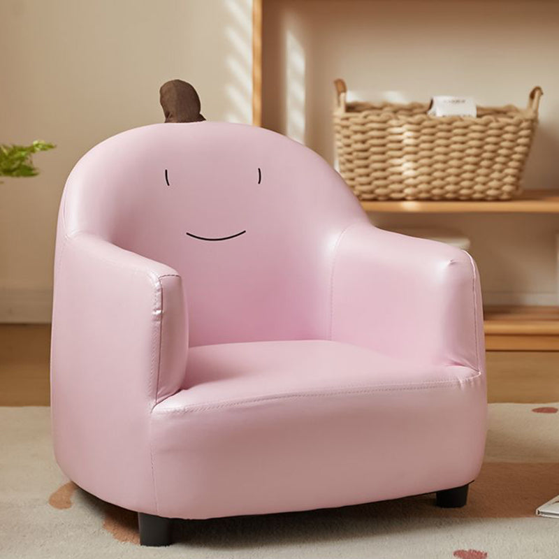 Lumendat Contemporary Creative Animal-Shaped PU Leather Cotton Linen Solid Wood Accent Chair Backrest Armrest For Living Room Lumendat