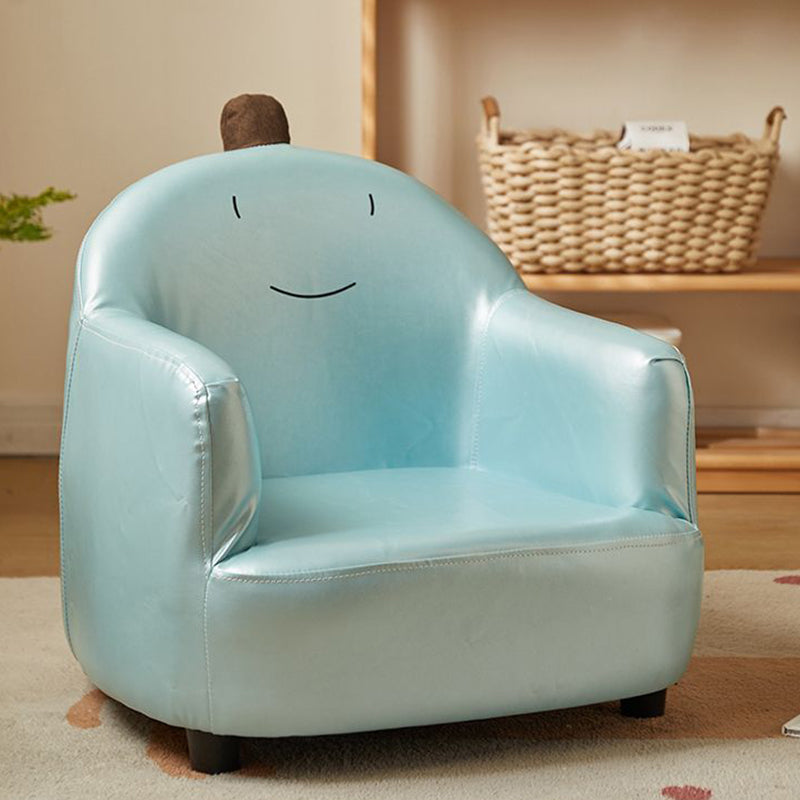 Lumendat Contemporary Creative Animal-Shaped PU Leather Cotton Linen Solid Wood Accent Chair Backrest Armrest For Living Room Lumendat