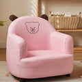 Lumendat Contemporary Creative Animal-Shaped PU Leather Cotton Linen Solid Wood Accent Chair Backrest Armrest For Living Room Lumendat