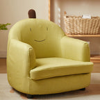 Lumendat Contemporary Creative Animal-Shaped PU Leather Cotton Linen Solid Wood Accent Chair Backrest Armrest For Living Room Lumendat