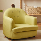 Lumendat Contemporary Creative Animal-Shaped PU Leather Cotton Linen Solid Wood Accent Chair Backrest Armrest For Living Room Lumendat