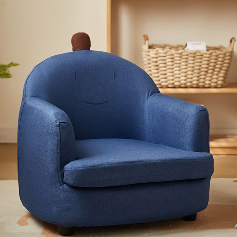 Lumendat Contemporary Creative Animal-Shaped PU Leather Cotton Linen Solid Wood Accent Chair Backrest Armrest For Living Room Lumendat