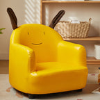 Lumendat Contemporary Creative Animal-Shaped PU Leather Cotton Linen Solid Wood Accent Chair Backrest Armrest For Living Room Lumendat