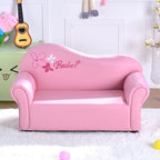 Lumendat Modern Minimalist Rectangular Curved Solid Wood PU Leather Kids Sofa Backrest Armrest For Living Room Lumendat