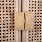 Contemporary Boho Natural Rattan Wooden Storage Cabinet - Rectangular Handwoven Indonesian Rattan Storage Unit For Living Room Lumendat