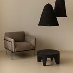 Traditional Rustic Solid Wood Round Coffee Table - Handcrafted Low Profile Sculptural Table For Living Room Lumendat