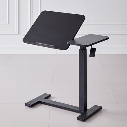 Modern Minimalist Rectangular Medium Density Fiberboard Iron Height-Adjustable Mobile Desk 1-Tier For Home Office